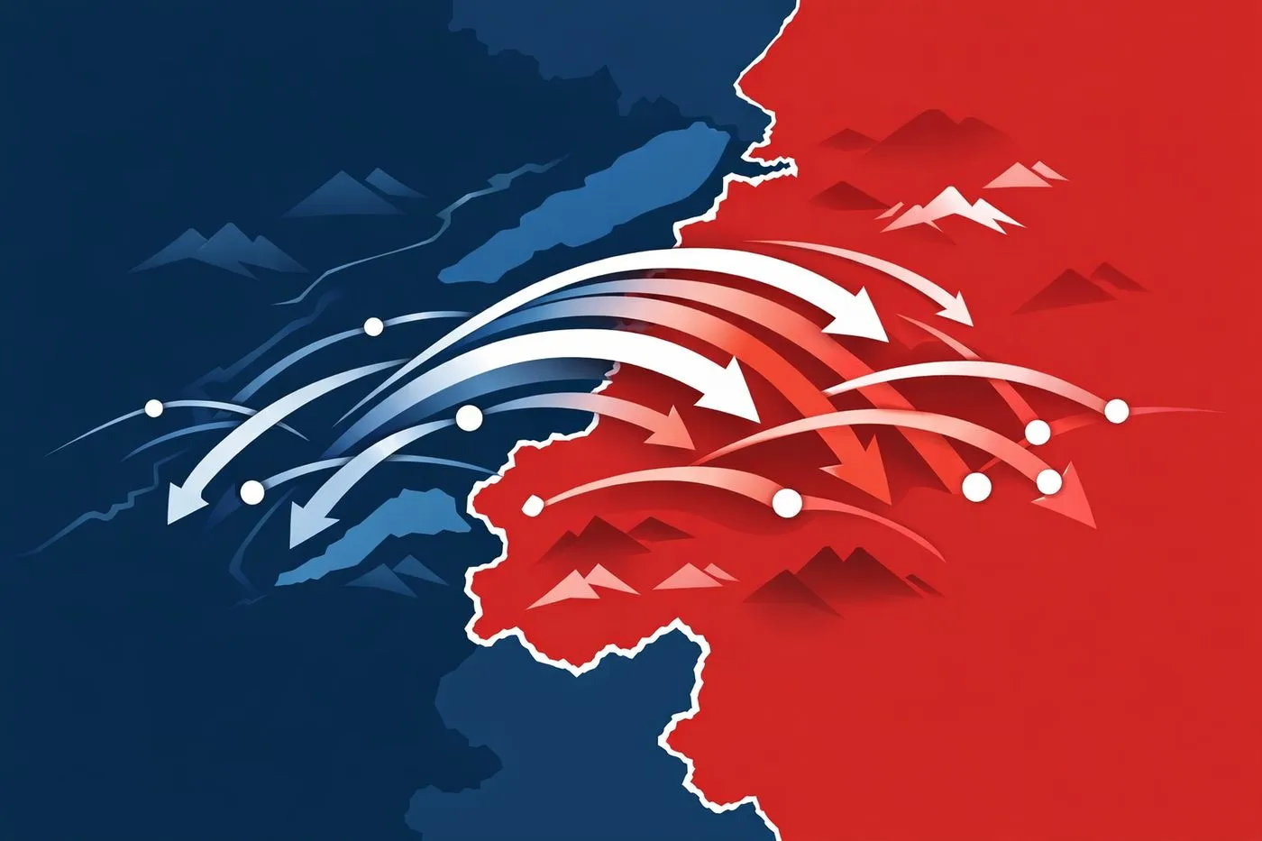 Carte des zones frontalières entre France et Suisse avec les principaux flux de travailleurs